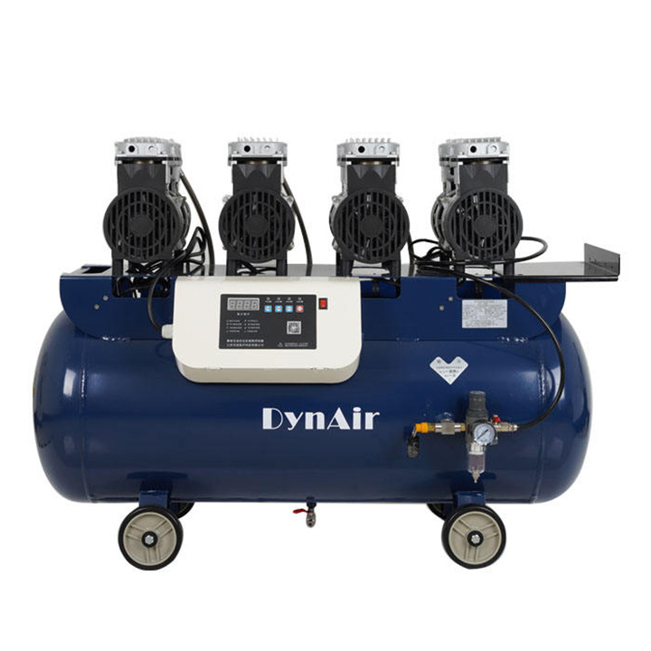 Dynamic DA807 Low-Noise Oil Free Electric Silent Digital Dental Air Compressor 100L 3KW